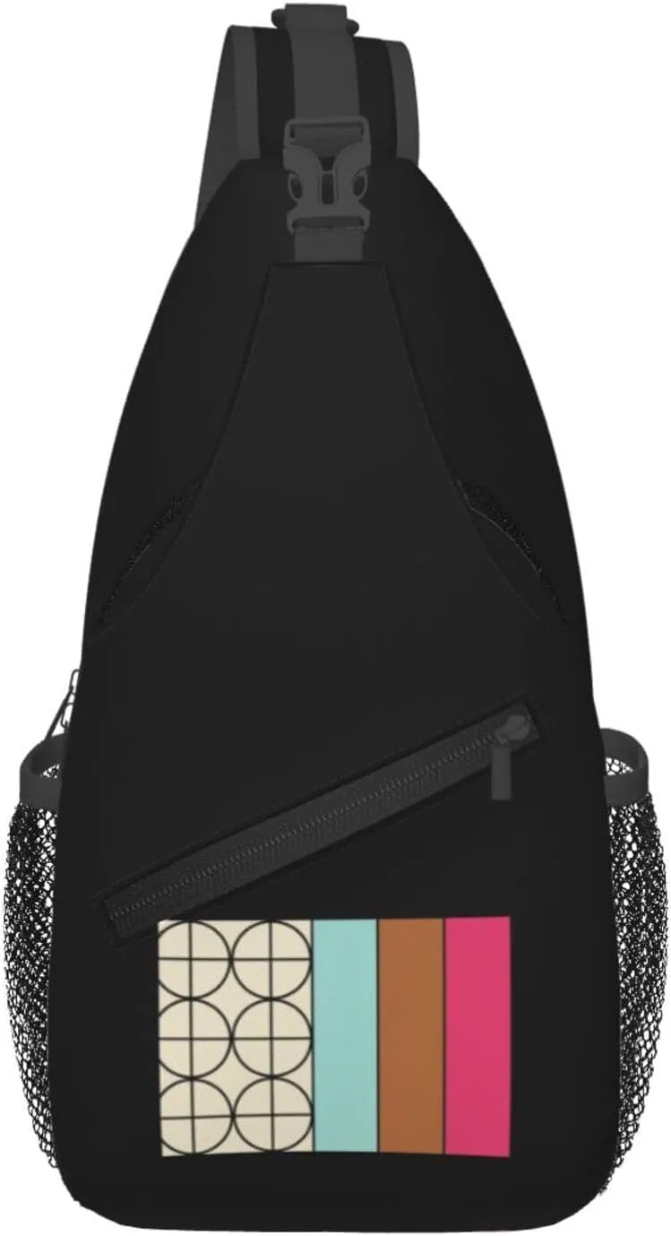 Flag Of Virginia Village, Denver Crossbody Bags For Women Men Chest Backpack Gym Shoulder Bag Travel Outdoor Sports Casual Crossbody Bags