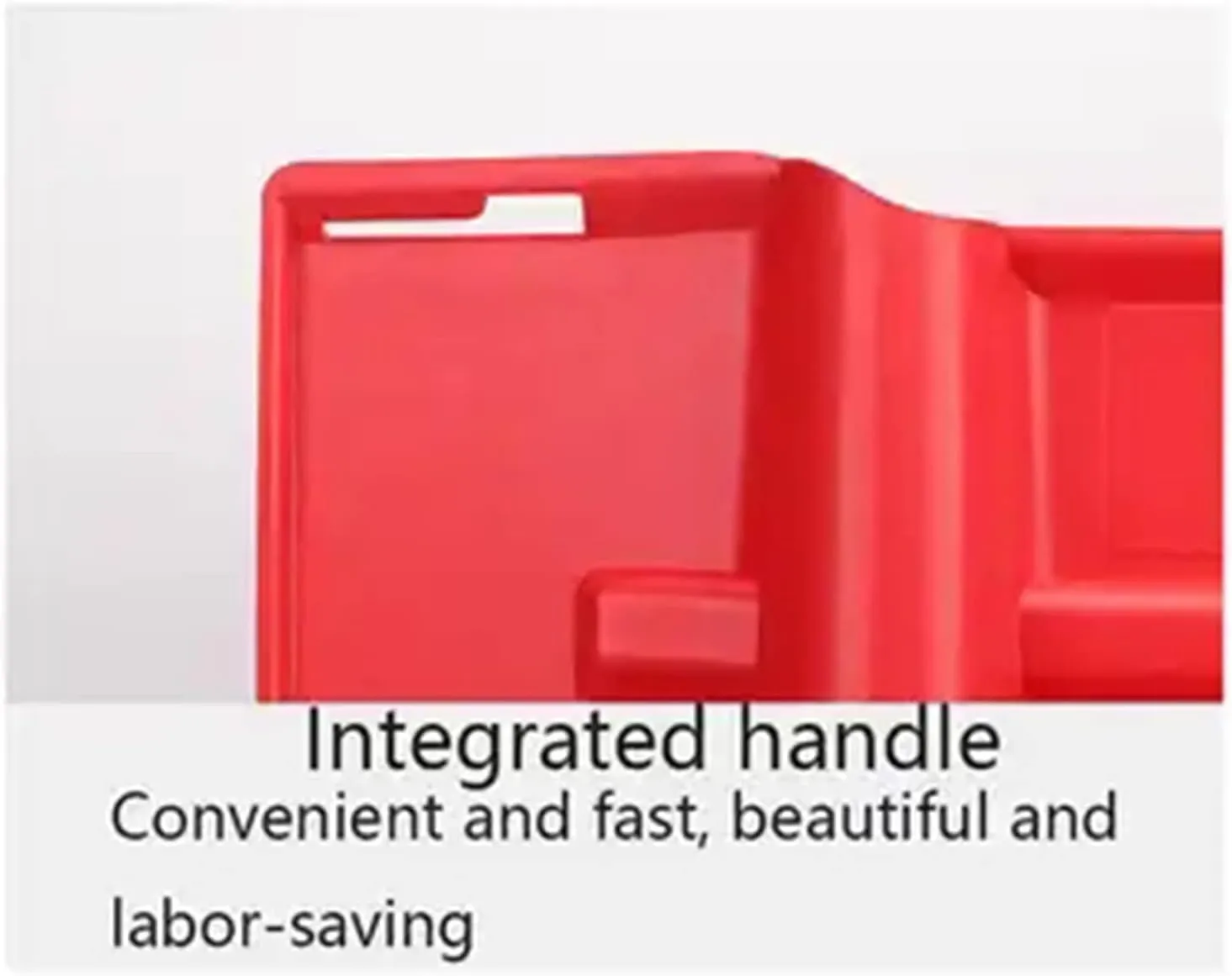 Flood Protection Barrier,ABS L-Type Flood Control Box Wall Removable Flood Plate Bring 3 Flood Bags for Emergency Flood Control(Red 6pcs)