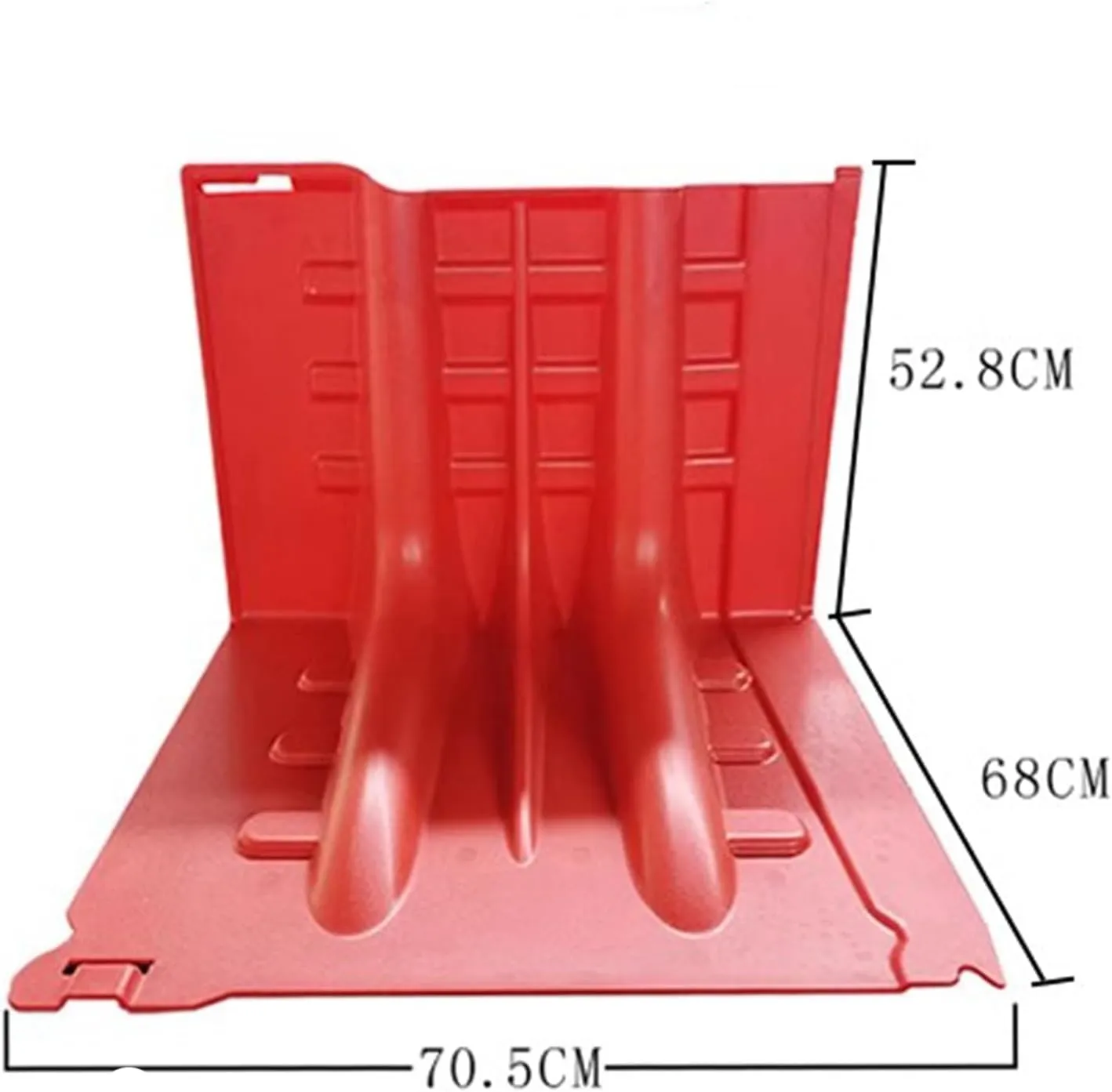 Flood Protection Barrier,ABS L-Type Flood Control Box Wall Removable Flood Plate Bring 3 Flood Bags for Emergency Flood Control(Red 6pcs)
