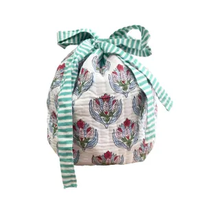 Flower Bunch Motif Wash/Lotions & Potions Bag