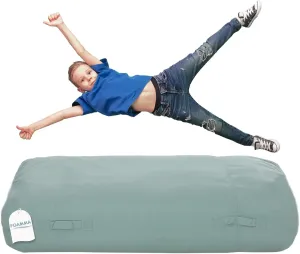 Foamma Crash Pad 15" x 44" x 72", Teal - Sensory Crash Pad Mat with Foam Blocks for Kids and Adults to Jump, Play or Relax - Bean Bag Bed for Indoor and Outdoor, Large Floor Pillow