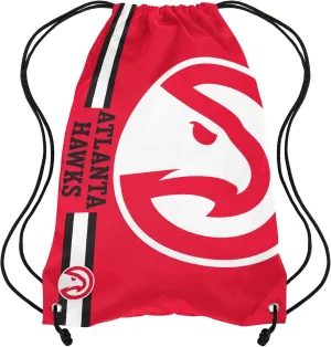 FOCO Atlanta Hawks NBA Big Logo Drawstring Backpack