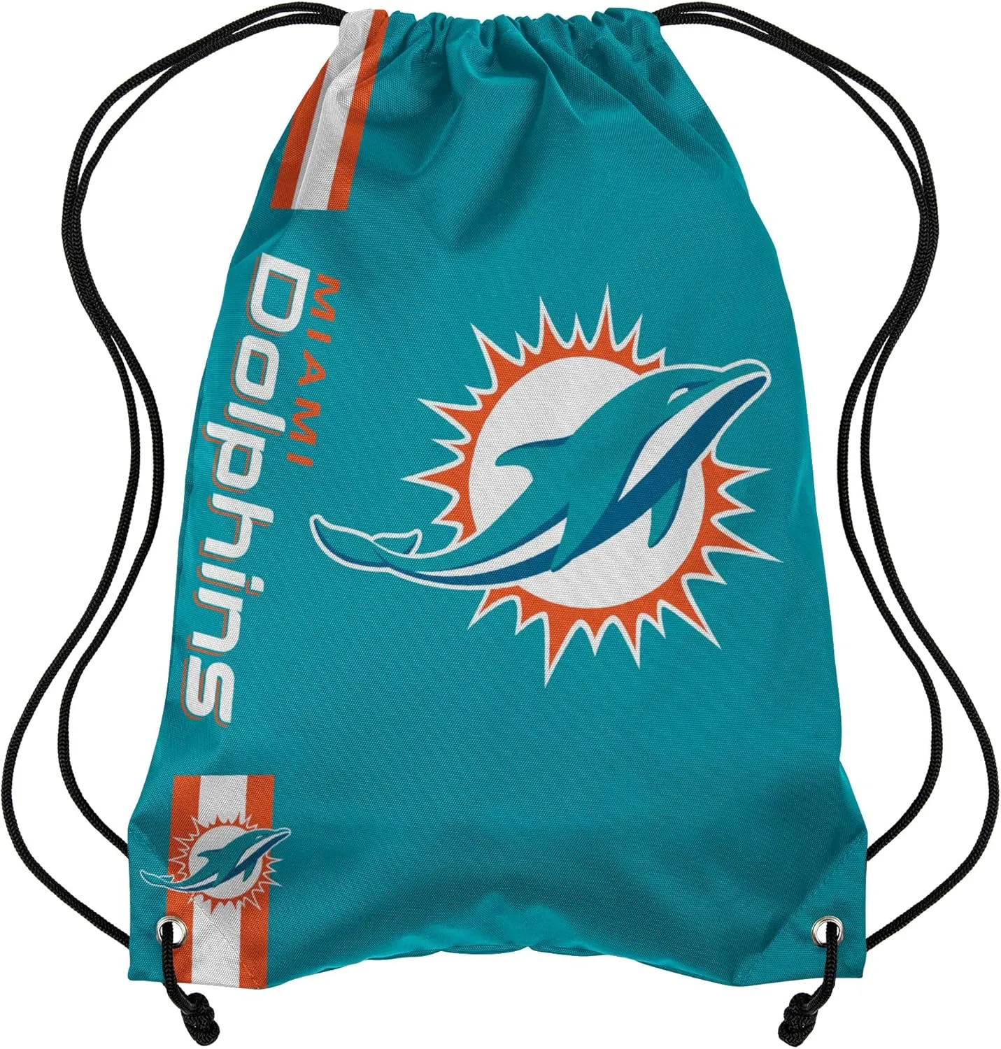 FOCO Miami Dolphins NFL Big Logo Drawstring Backpack