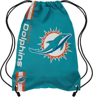 FOCO Miami Dolphins NFL Big Logo Drawstring Backpack