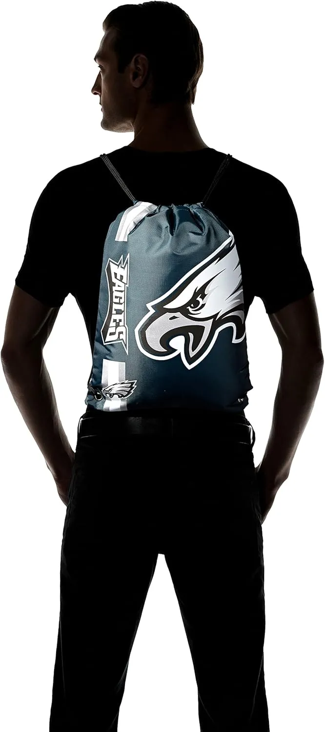 FOCO Philadelphia Eagles NFL Big Logo Drawstring Backpack