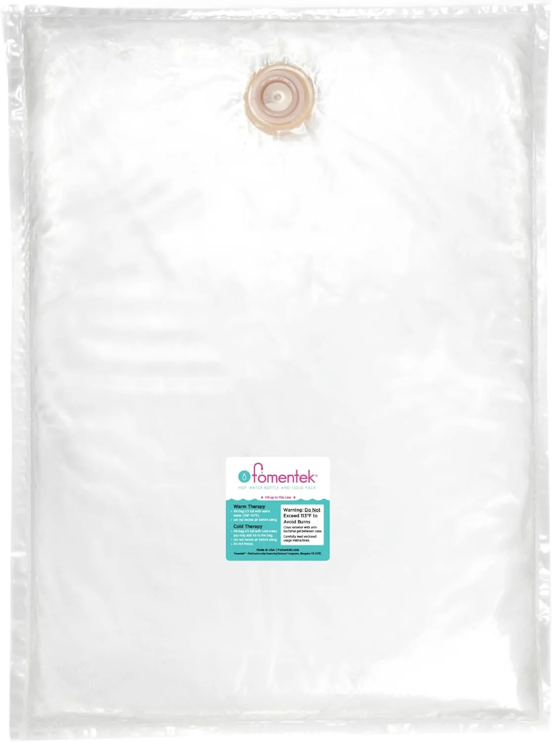 Fomentek Hot & Cold Water Bottle Therapy Bag, Made in USA, Large (21in x 23in)