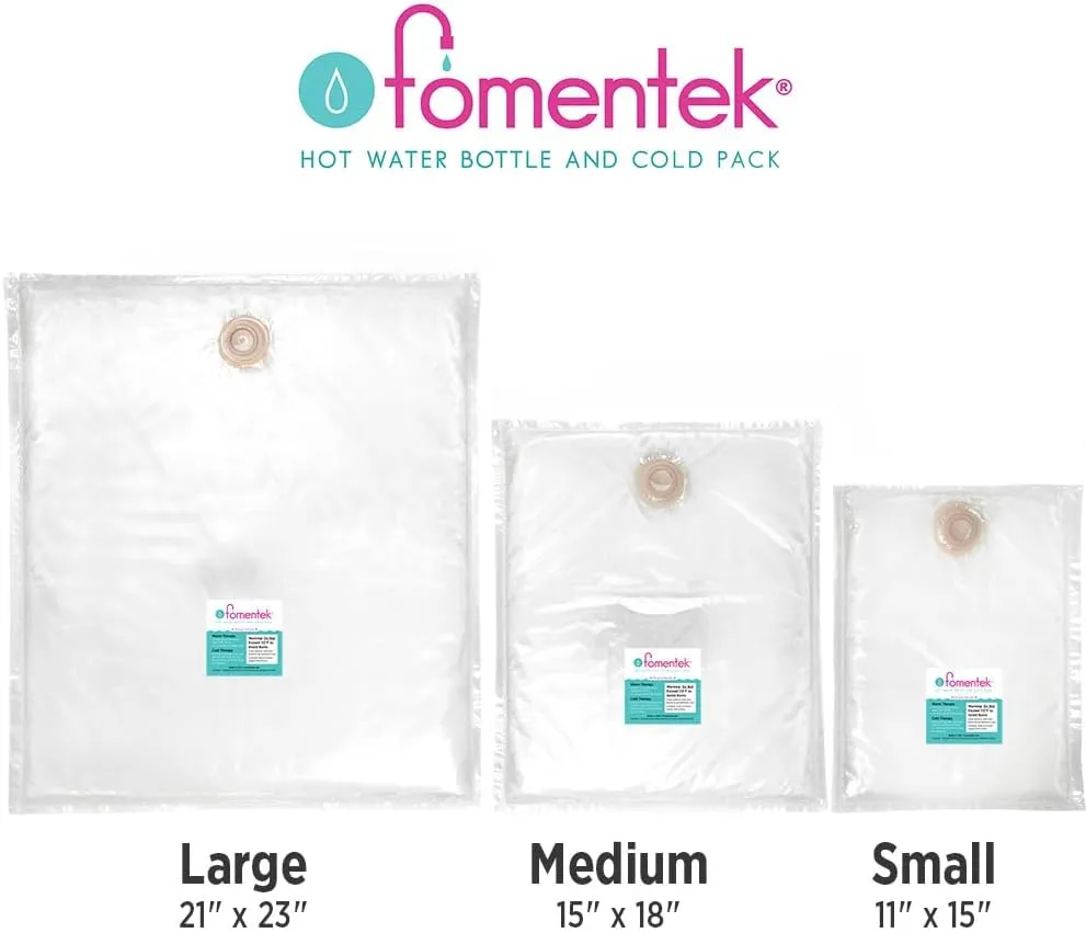 Fomentek Hot & Cold Water Bottle Therapy Bag, Made in USA, Large (21in x 23in)