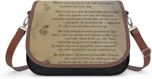 FootprintsinThe Sand Poem Women's Shoulder Bag, Handbag, Crossbody Bag