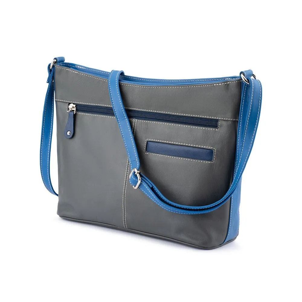 FRANCO BONINI 5081 SHOULDER BAG BLUE MULTI