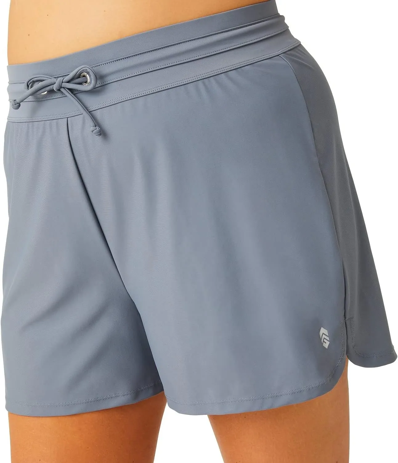 Free Country Women's Plus Size Drawstring Swim Short