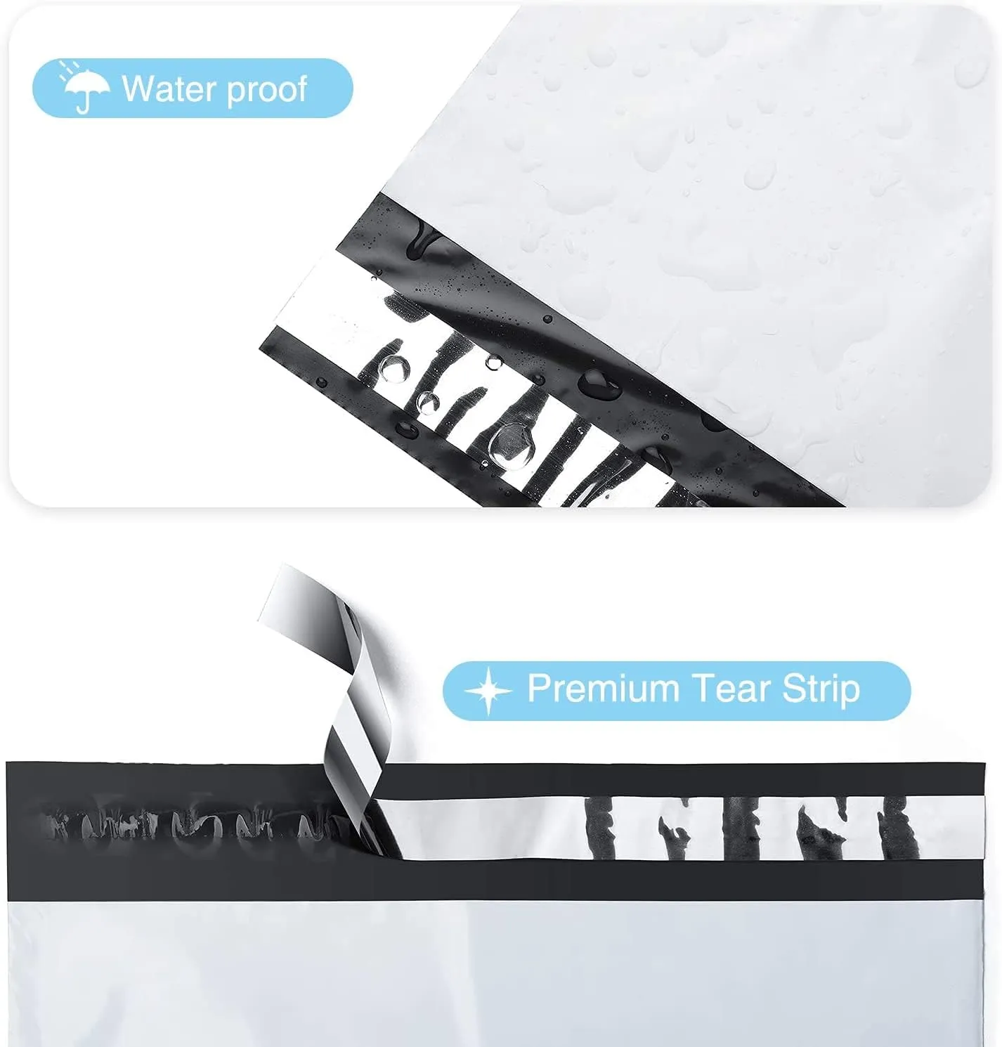 Fuxury 19x24 Large Poly Shipping Envelopes Mailers 50 Pack,Self Adhesive Package Shipping Bags for Clothing,Waterproof Mailers Poly Shipping Bags for Small Business,Keep Items Protected