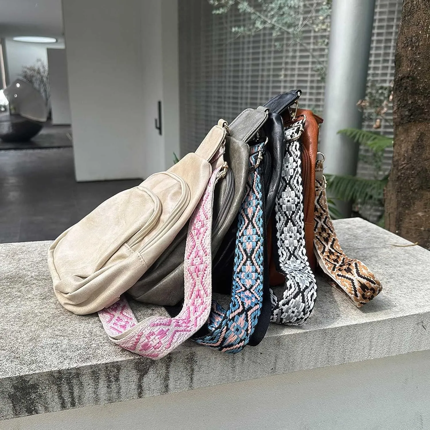 FZVYD Sash Bag,Small Sling Bag for Women Men Sling Backpack Chest Daypack Crossbody Backpack for Travel Sports Running Hiking 2024 Brown-3