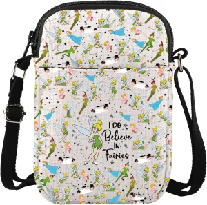 G2TUP Fairytale Bell Crossbody Bag Nope Not Today Gifts Never Land Shoulder Bag Fairy Princess Gift Magic Kingdom Gifts