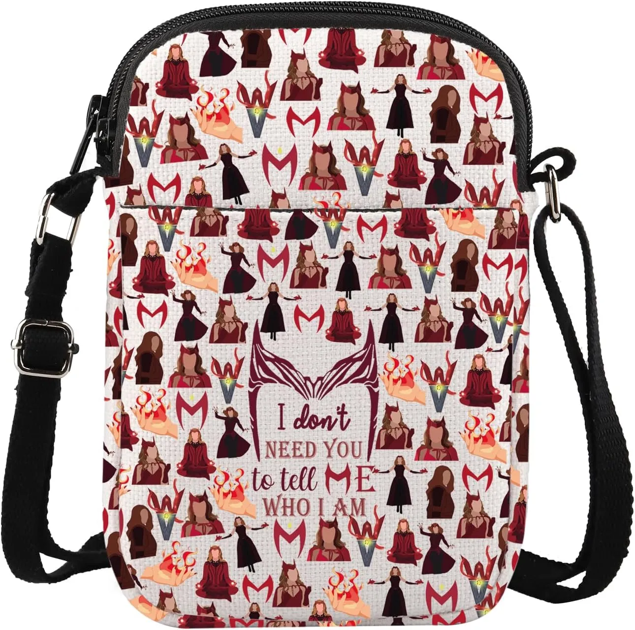 G2TUP Witch Queen Crossbody Bag Witch Movie Gifts I Don't Need You To Tell Me Who I Am Shoulder Bag To Grow Old In Gifts