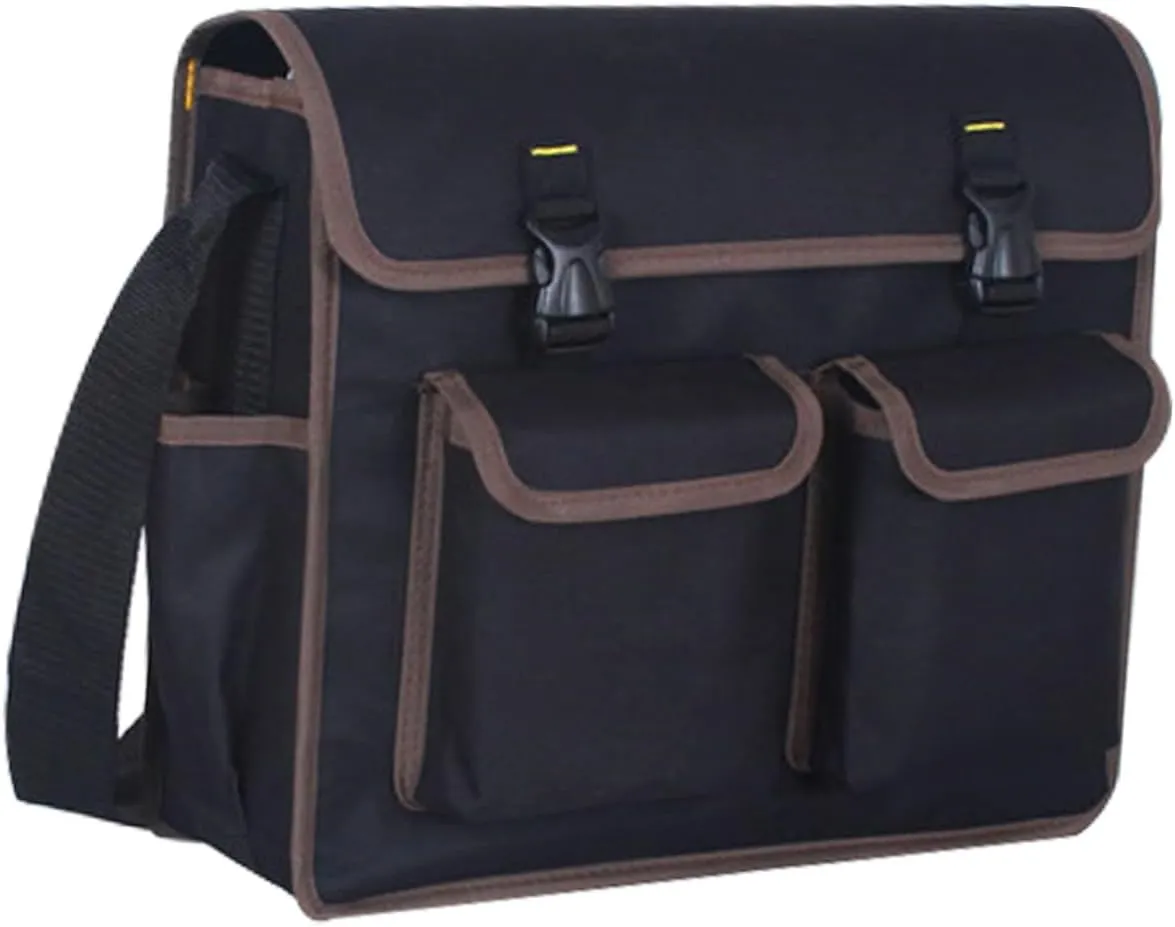 Gadpiparty Multi-Functional Electrician Tool Pouch Thick Oxford Fabric Large Storage Space for Home Repair Single Shoulder Design