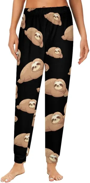 Garbage Truck Busy Day Women's Pajama Pants Elastic Waistband Sleepwear Bottoms Printed