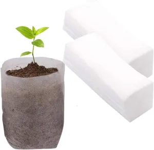 gardtree Plant Nursery Bags 11” x 11.5” 100PCS, Non-Woven Plant Grow Bags Fabric Seedling Starter Pots for Vegetable Flower Fruit Saplings Tree, Home Garden Supply