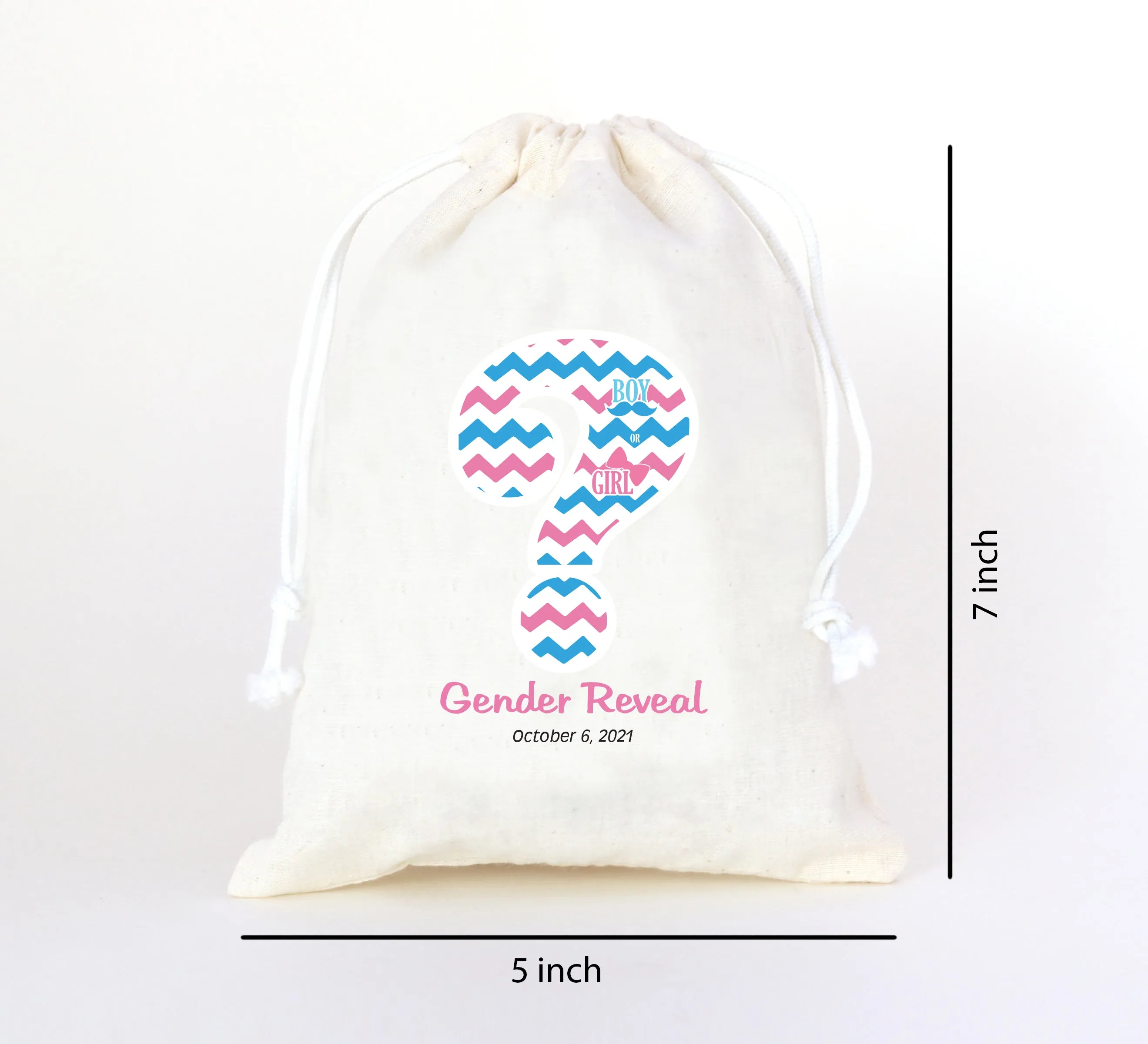 Gender Reveal Party Favor Bag for Guest