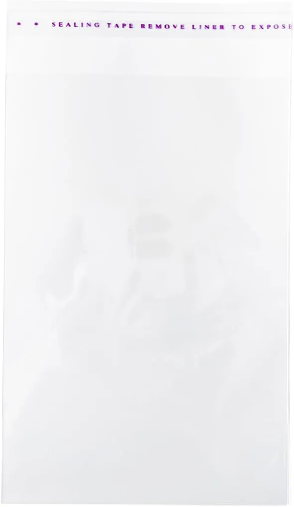 Generic Self Sealing Cellophane Bags 200Pcs-Self-Adhesive OPP Bags - Clear, Resealable Packaging for Versatile Use-Cookie，Confection，Toys，Product，Candy (12 x 16)