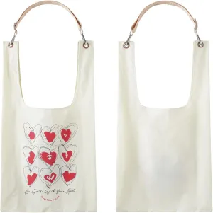GENTLE Toby Bag with Detachable Nylon Embroidered Strap – Stylish Lightweight Versatile Tote Bag for Grocery