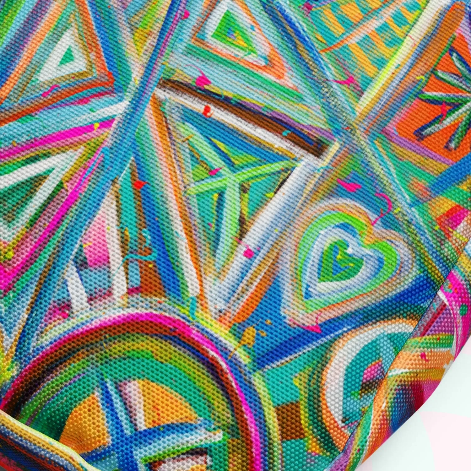 Geometric Rainbow Mini Crossbody Bag