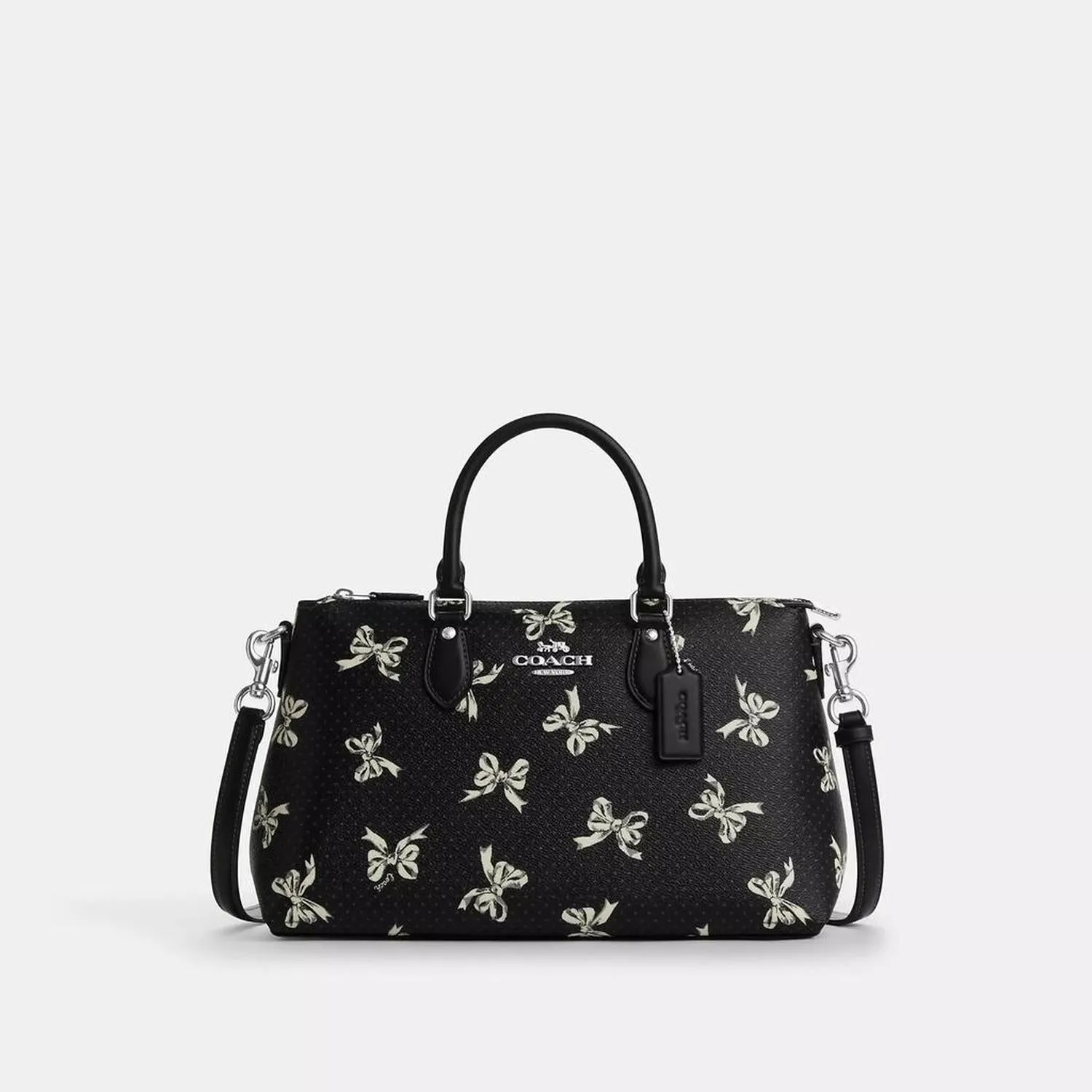 Georgia Stachel Bag With Bow Print