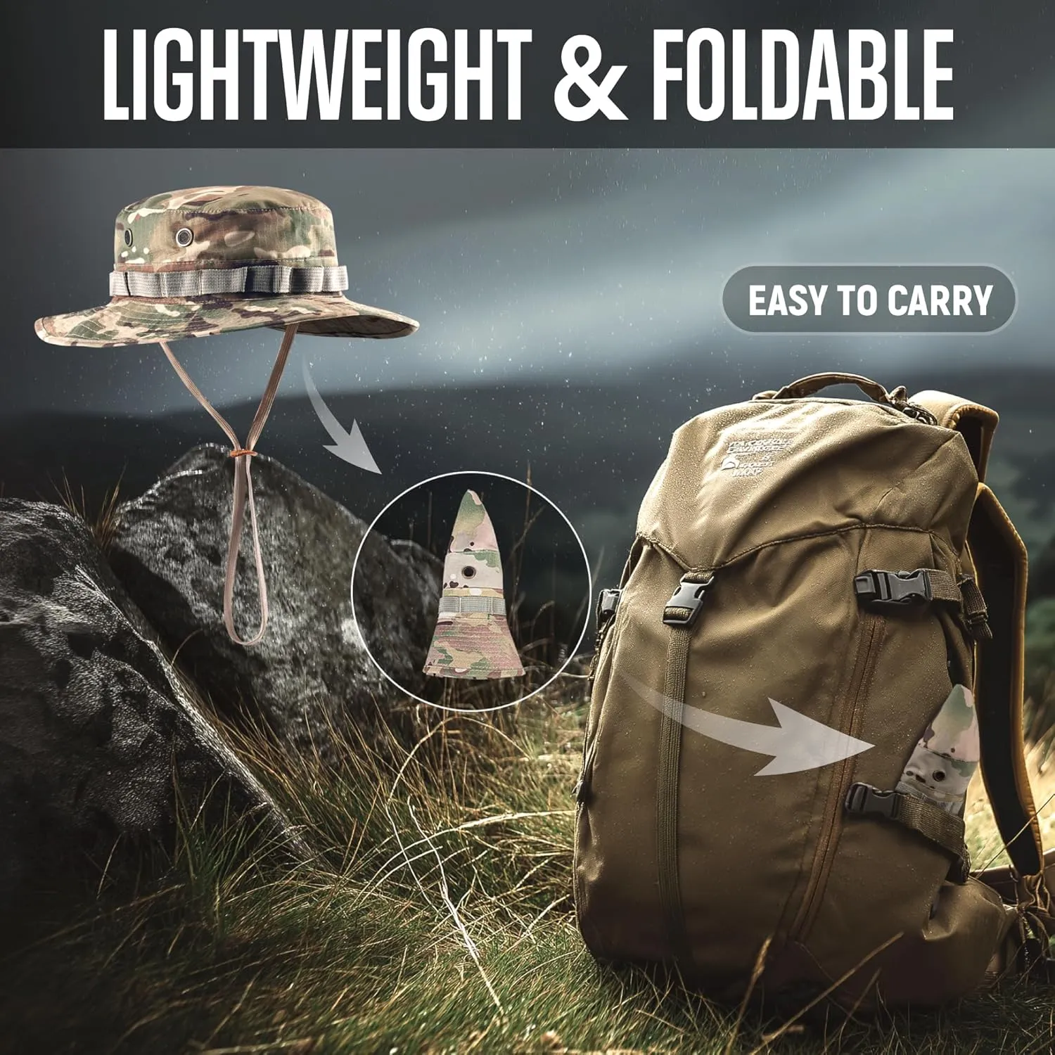 GLORYFIRE Boonie Hat Military Tactical Boonie Hats for Men Women Hunting Fishing Outdoor