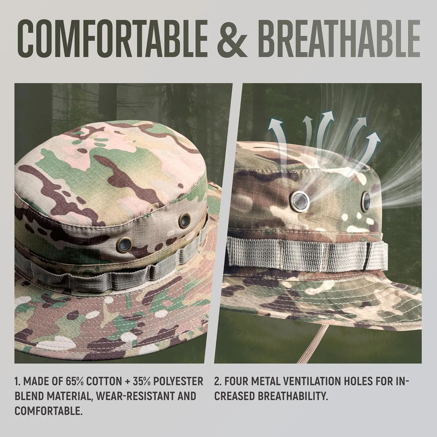 GLORYFIRE Boonie Hat Military Tactical Boonie Hats for Men Women Hunting Fishing Outdoor