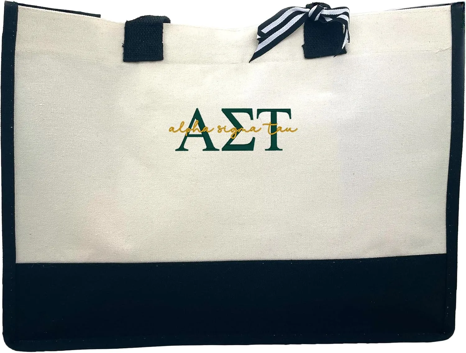 Go Greek Chic Embroidered Tote Bag