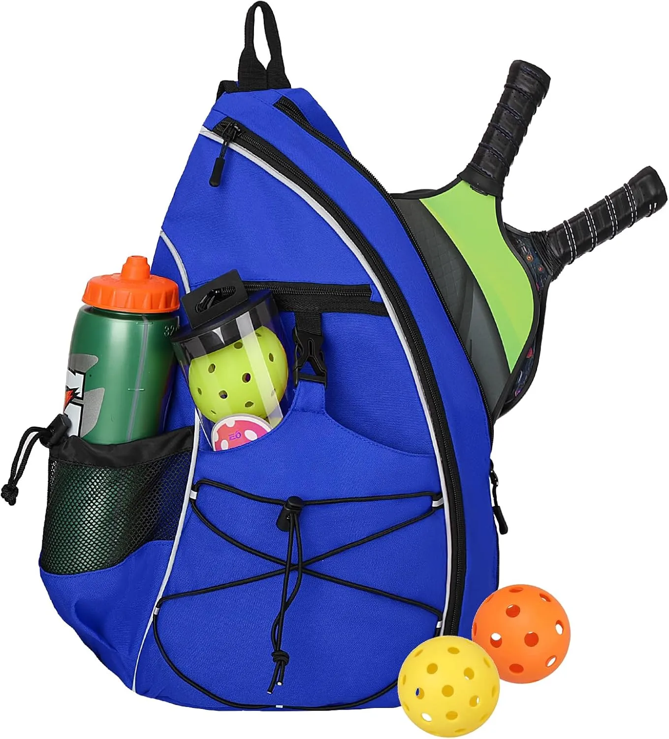 Goloni Pickleball Bag for Women,Mens Pickle ball Backpack,Lightweight Sling Bag with Fence Hook,Large Capacity,Safety Pocket