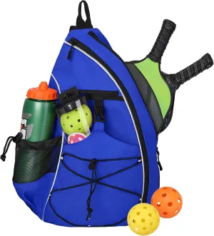 Goloni Pickleball Bag for Women,Mens Pickle ball Backpack,Lightweight Sling Bag with Fence Hook,Large Capacity,Safety Pocket