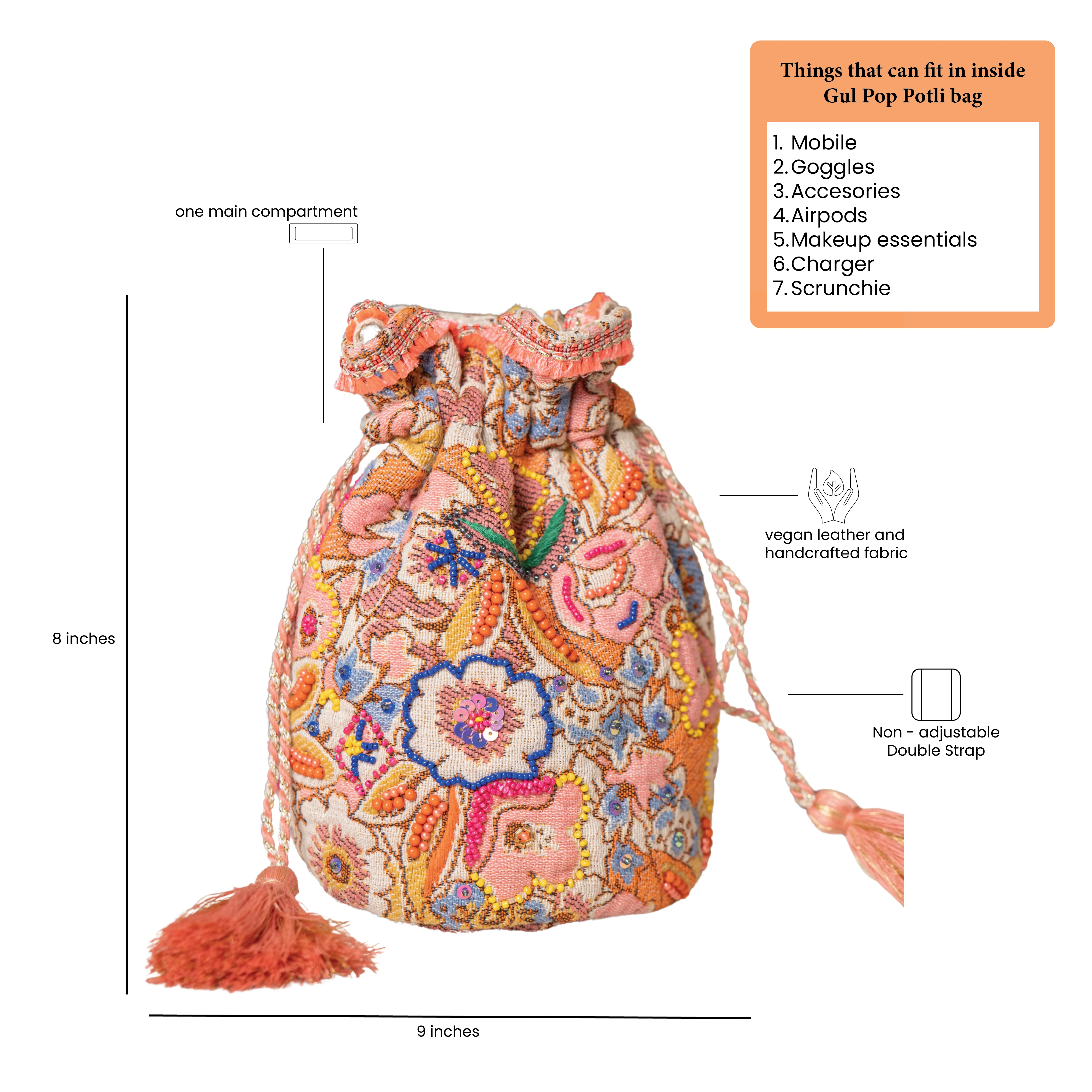 Gul Pop Potli Bag