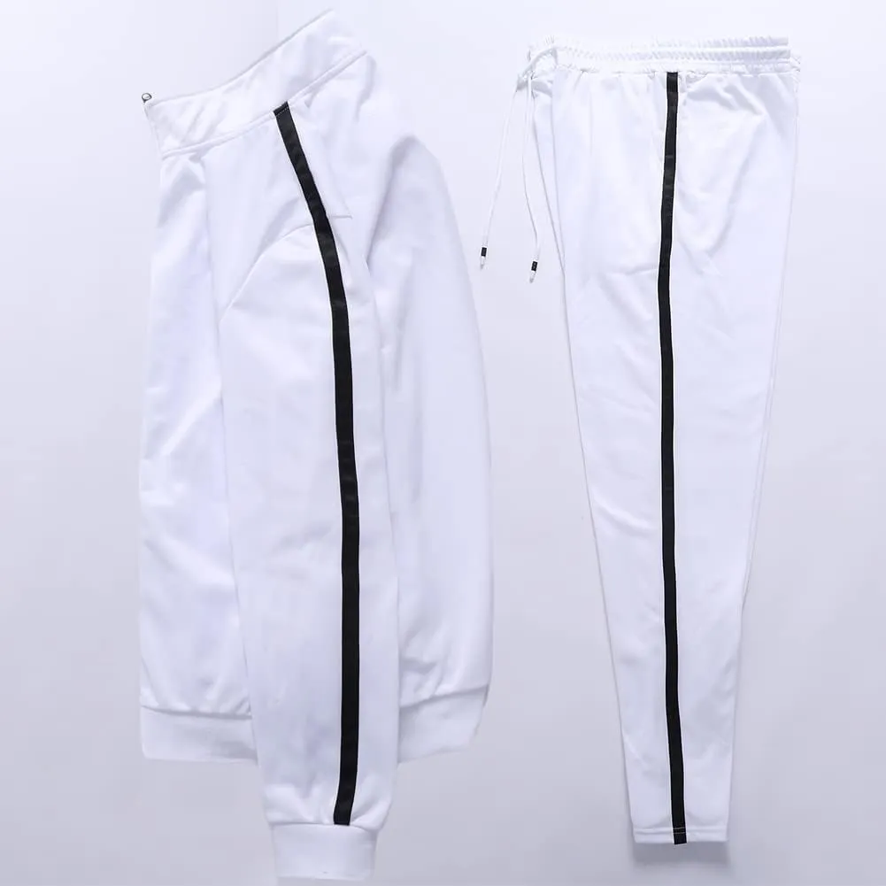 GXAMOY Men's Athletic 2 Pieces Tracksuit Casual Full Zip Jogging Sweat Suit Workout Sports Set Sportswear