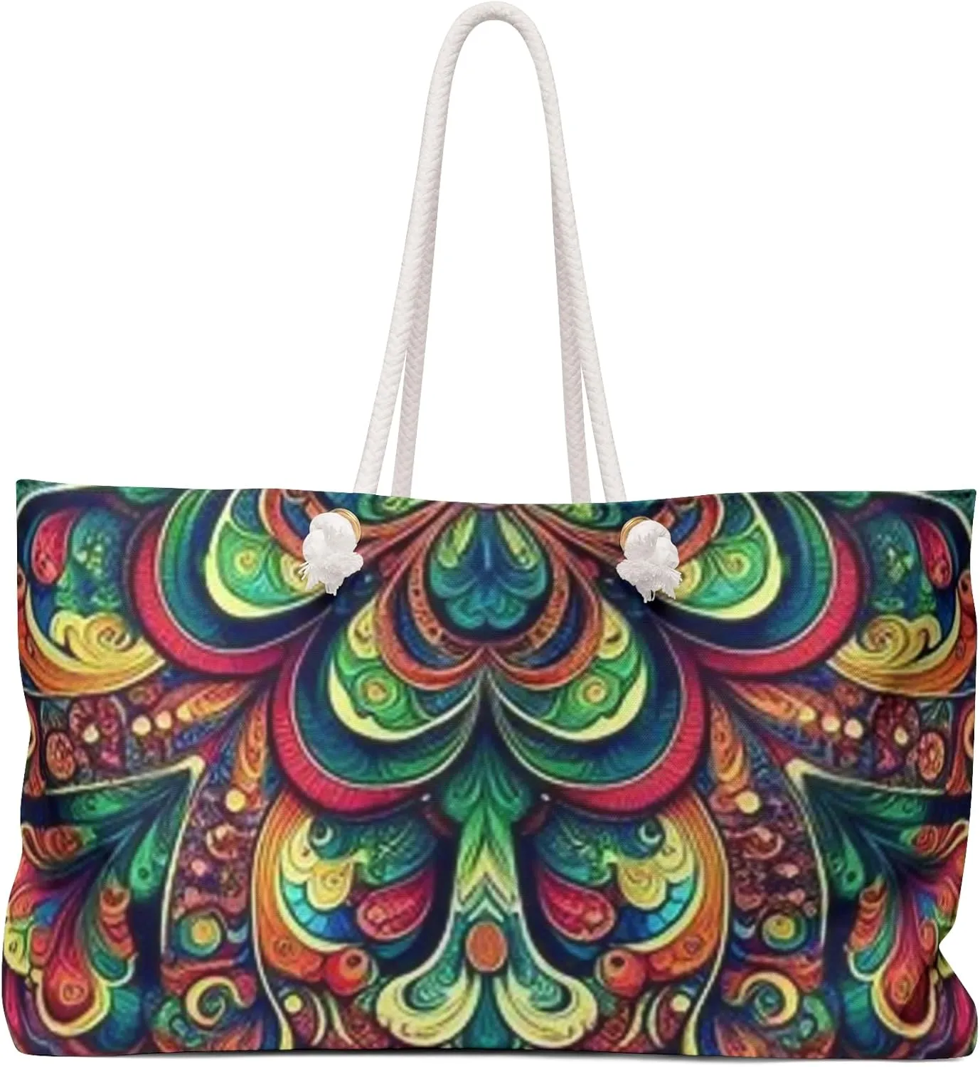 Gypsy Vibes Overnight Bag, Stylish Weekender Bag, Boho Chic Travel Tote, Spacious Carry-On for Travel