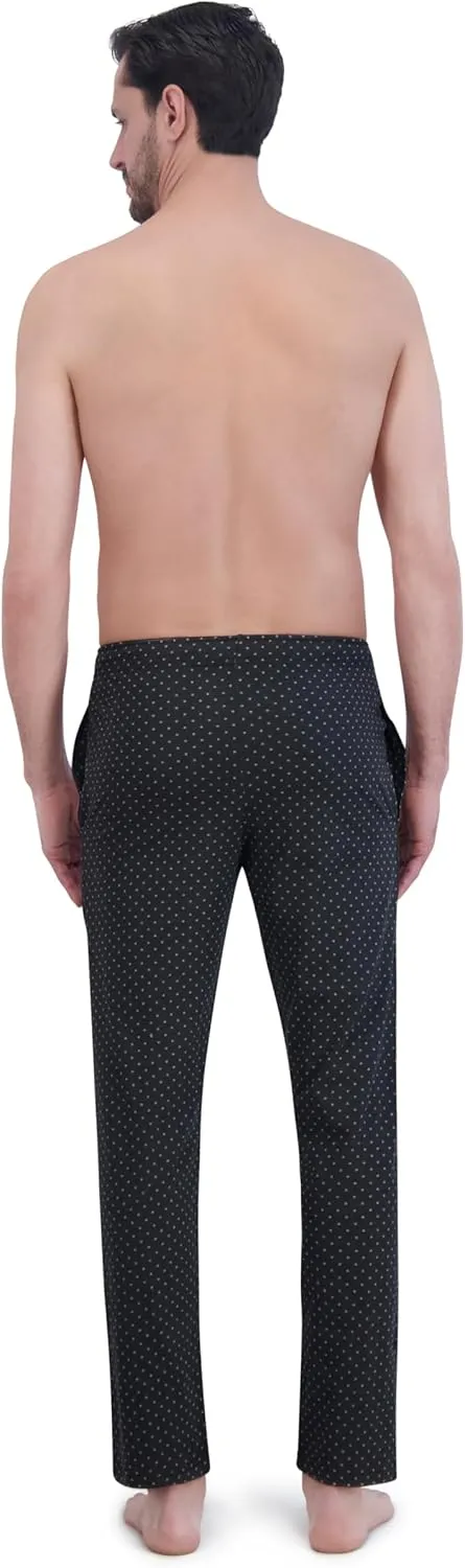 Hanes Men's ComfortSoft Cotton Printed Lounge Pants, 31" Inseam, Pockets, Drawstring/Elastic Waist