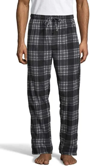 Hanes Men's ComfortSoft Cotton Printed Lounge Pants, 31" Inseam, Pockets, Drawstring/Elastic Waist