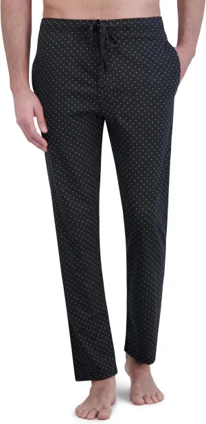 Hanes Men's ComfortSoft Cotton Printed Lounge Pants, 31" Inseam, Pockets, Drawstring/Elastic Waist