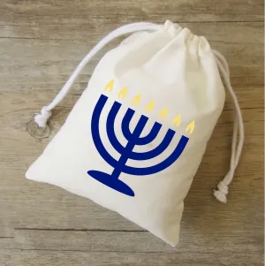 Hanukkah menorah - gift bags - holiday bags - Jewish tradition - hanukkah gift - 8 days of hanukkah - happy holiday - Hanukkah gift wrap