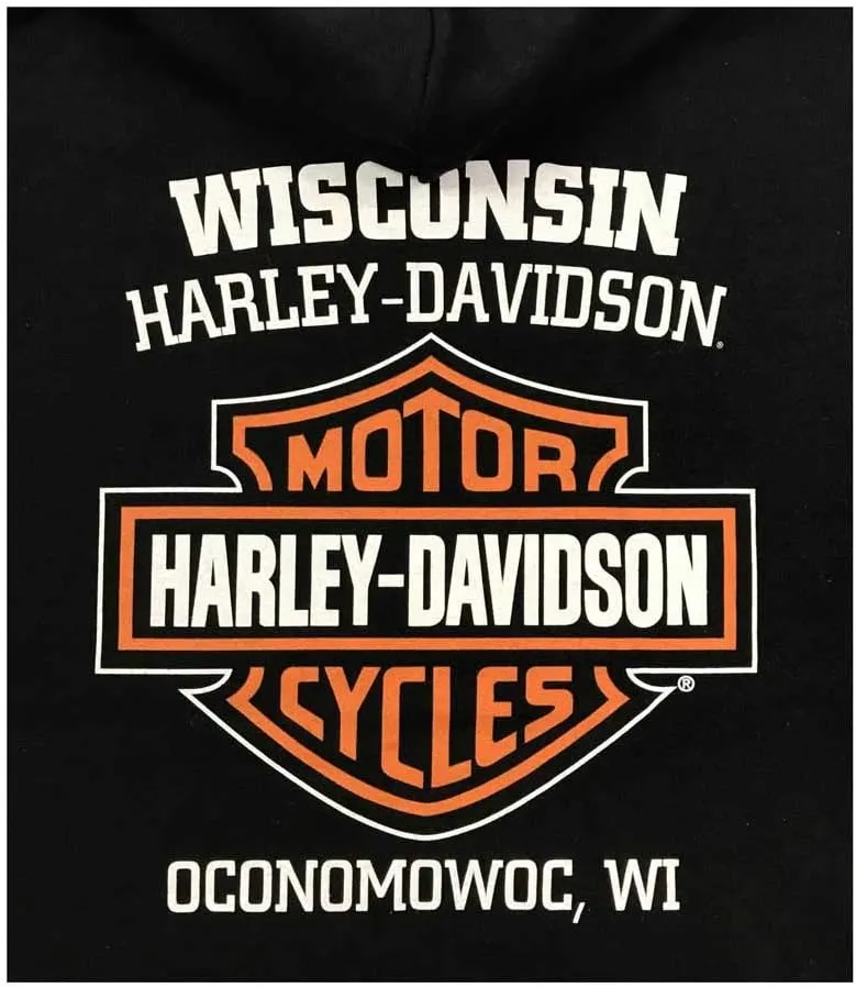 Harley-Davidson Men's Bar & Shield Logo Pullover Hoodie - Black 30297503