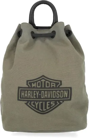 Harley-Davidson Women's Bar & Shield Puffy Classic Codura Drawstring Bag - Green