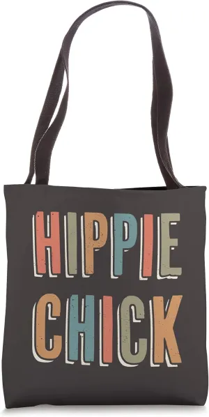 HIPPIE CHICK - Boho Rainbow Tote Bag