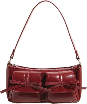 Hobo Bags for Women, Y2k Purse Crescent Shoulder Bag Purse Multi-pocket Crossbody Bag Handbag for Work Travel