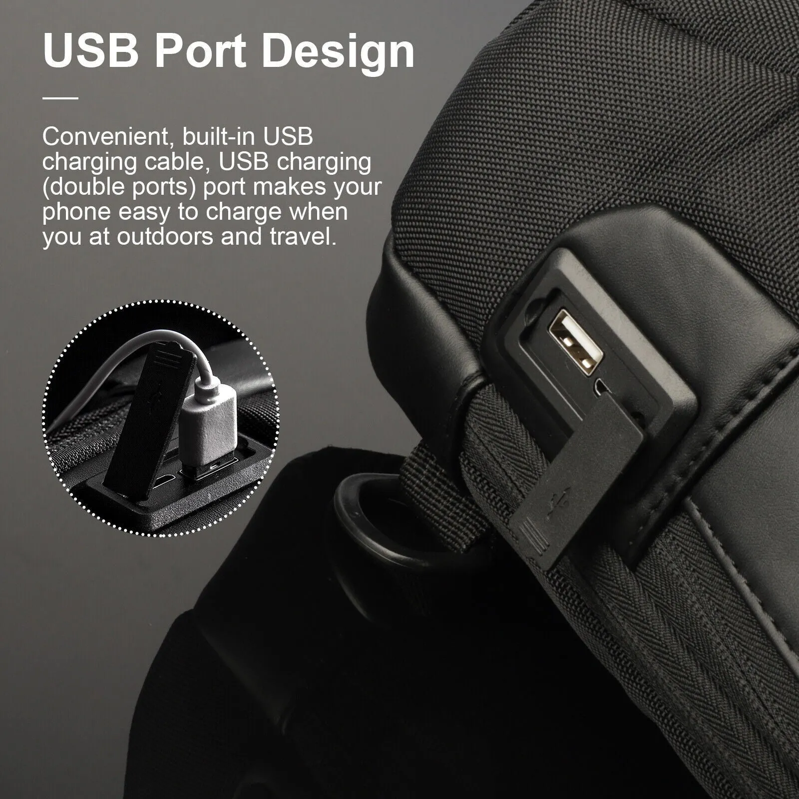 Holiday sale USB Modern Charging for Eureka Timely shipping Living Pack Shoulder