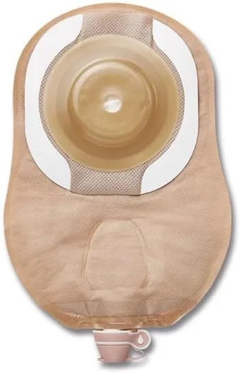 Hollister 84134 CeraPlus Soft Convex 1-Piece 9” Urostomy Pouching System, Cut-to-Fit 1”, Ultra-Clear, 5 Pack, Multiple Built-in Chambers