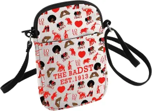 HOLLP Red Sorority Crossbody Bag Sorority Sister Gift The BAD EST.1913 Gift