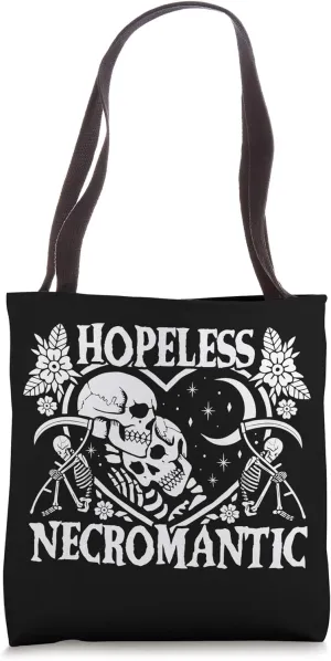 Hopeless Necromantic Death Positive Skeletons And Reapers Tote Bag