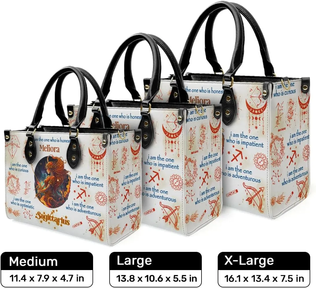Horoscope - Personalized Leather Handbag For Women, Bohemian, Zodiac, Birthday Gifts - Mothers Day Gifts For Women