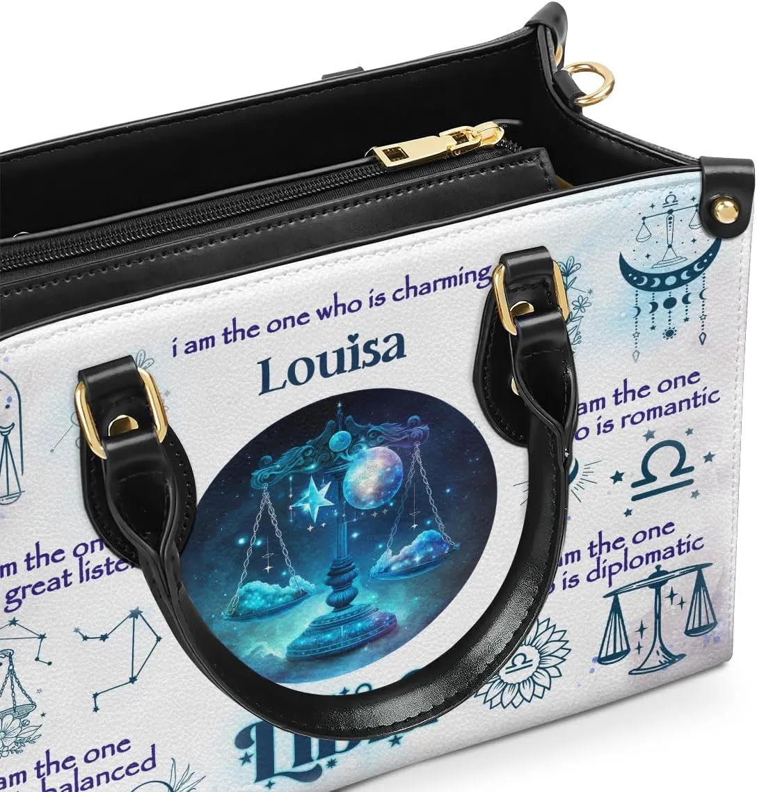 Horoscope - Personalized Leather Handbag For Women, Bohemian, Zodiac, Birthday Gifts - Mothers Day Gifts For Women