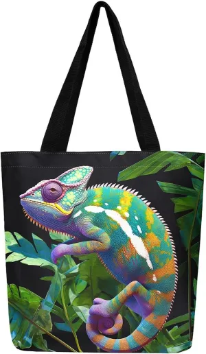 Horses Canvas Tote Bag,Southwestern Native Aztec Handbag Bohemian Dream Catchers Geometry Shoulder Bag