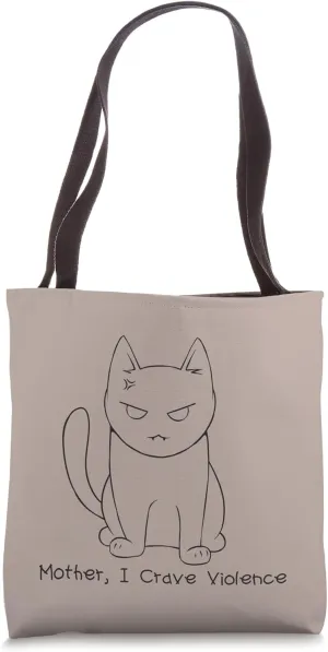 I Adopt You, Human Boho Weird Cat Lovers Kitty Design Tote Bag